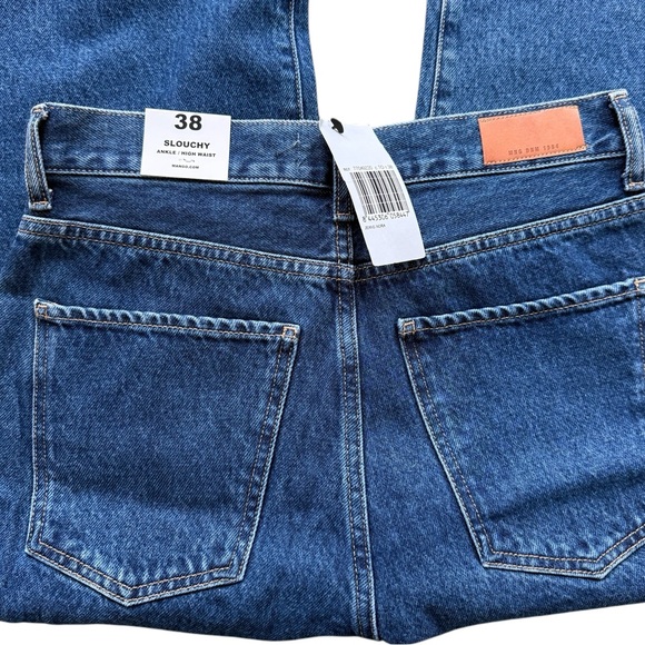 MANGO Women's 6 High Waist Wide Leg Jeans Blue - Picture 9 of 16